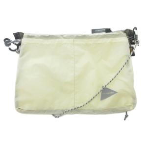 ショルダーバッグ サコッシュ ロゴ ベージュ /AE