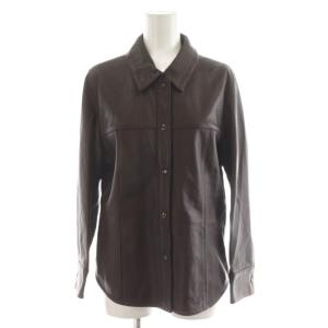 レザージャケット 革ジャン 羊革 ラムレザー 9 茶 ブラウン JS0003883 /AN31