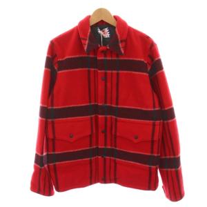 A2 CPO JKT CPOジャケット チェック アウター ウール XL 赤 黒 SC1820-JK18