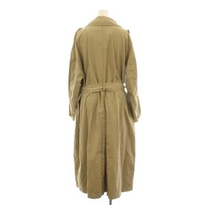 AP STUDIO チノクロス トレンチコート ロング ヴィンテージ加工 ベルト付き F ベージュ 19020586502010