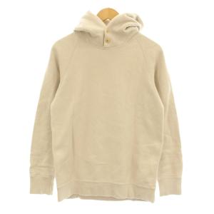 スタンディングパーカー プルオーバー 長袖 裏起毛 M ベージュ 8006 /KU