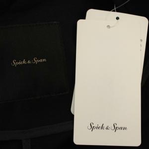 Spick&Span 23SS カルゼジャージーノーカラーハーフコート 23020200201010 ベルト付き 36 ネイビー