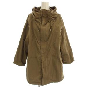 ナイロンジャケット フード パーカー F 茶 ブラウン /G