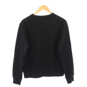 GOLDEN GOOSE スウェット トレーナー 長袖 クルーネック ストレッチ ロゴ プリント ワンカラー S 黒 ブラック /BB