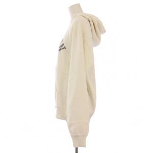 REMI RELIEF プルオーバーパーカー スウェット 長袖 ストレッチ ロゴ F 白 ホワイト /BB