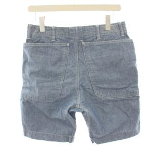 SASSAFRAS フォールリーフパンツ FALL LEAF PANTS ショートパンツ ハーフパンツ ボタンフライ S 水色