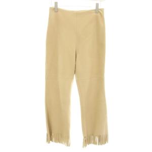 19SS Deuxieme Classe取扱 FRINGE パンツ フレアパンツ クロップド スエード