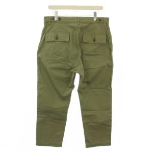 JOURNAL STANDARD LUXE ヘリンボンベイカーパンツ スラックス ジップフライ ワンカラー 無地 M カーキ 22030440200030