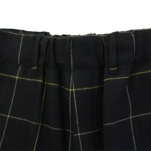 JOURNAL STANDARD LUXE テーパードパンツ スラックス イージー ウエストゴム チェック柄 ウール L 紺 ネイビー /BB