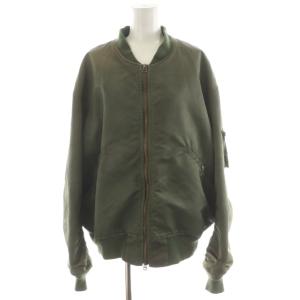 L-2B LONG ミリタリージャケット ユーズド加工 M カーキ