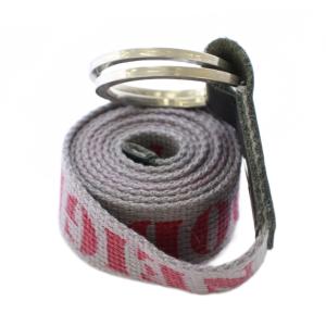 NEIGHBORHOOD ベルト ロゴ プリント キャンバス グレー 赤 レッド /BB