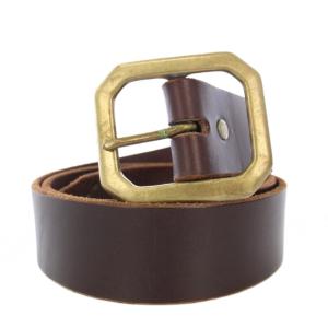 レザー ベルト ビジュー 36 茶 /TK