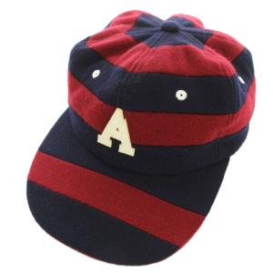 Cricket Cap MTR-2129 クリケット キャップ ボーダー ウール混 M ネイビー 赤 /G