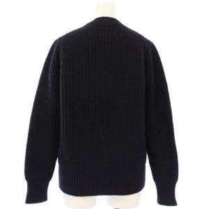 SLOANE ジーロンラム カシミヤ ウール クルーネック ニット セーター 長袖 2 紺 SL5W-129 /TK