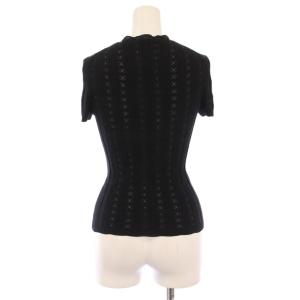 CHANEL ニット トップス 薄手 ココマーク 38 ブラック