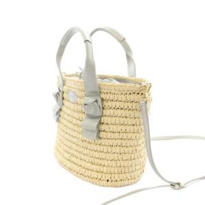 ANTEPRIMA MISTO オルタ ラフィア スモール かごバッグ ショルダーバッグ ハンドバッグ 2WAY ベージュ