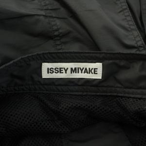 ISSEY MIYAKE フレアスカート ひざ丈 ジップフライ ワンカラー 2 黒 ブラック /BB
