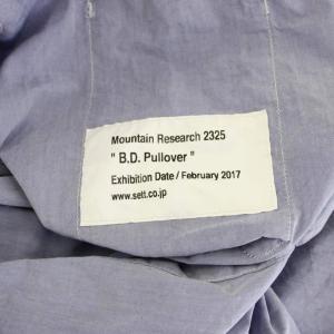 Mountain Research B.D. Pullover ボタンダウンプルオーバーシャツ カジュアルシャツ 長袖 ロゴ刺繍 S 青 ブルー
