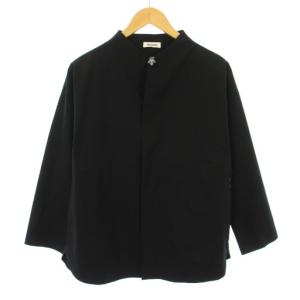 DESCENTE パッカブルタフタジャケット アウター ショート丈 ストレッチ 無地 ワンカラー M 黒