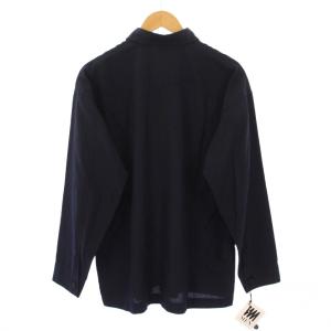 ISSEY MIYAKE MEN カジュアルシャツ リネン混 2 ネイビー