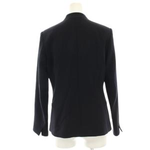 PLST スーツ ストレッチダブルクロスカラーレスジャケット ノーカラージャケット テーパードパンツ スラックス