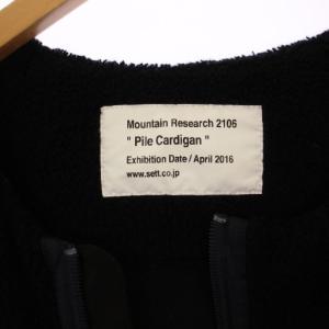 Mountain Research Pile Cardigan ブルゾン ジャケット ジップアップ ウール カシミヤ S 紺 グレー MTR-2106