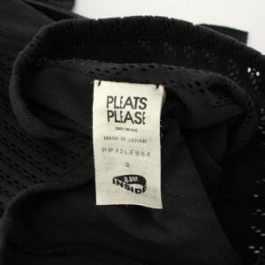 PLEATS PLEASE ISSEY MIYAKE イッセイミヤケ レギンス トレンカ イージー ウエストゴム ストレッチ 3 黒 ブラック /BB