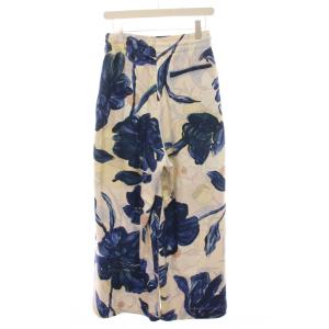 DRIES VAN NOTEN 24AW Loose sweatpants 花柄 S ベージュ ブルー
