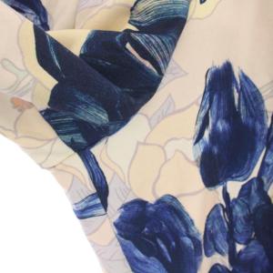 DRIES VAN NOTEN 24AW Loose sweatpants 花柄 S ベージュ ブルー