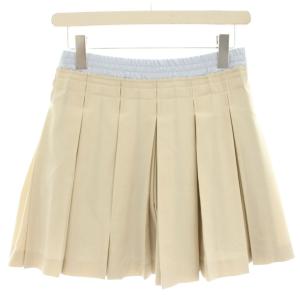 furfur 25SS プリーツスカショーパン キュロット ショートパンツ イージー F ベージュ 水色 ライトブルー