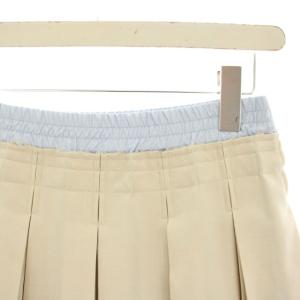 furfur 25SS プリーツスカショーパン キュロット ショートパンツ イージー F ベージュ 水色 ライトブルー