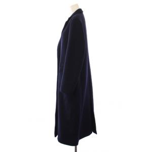 YLEVE チェスターコート アウター ロング丈 ウール 1 紺 ネイビー /BB