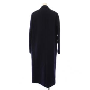 YLEVE チェスターコート アウター ロング丈 ウール 1 紺 ネイビー /BB