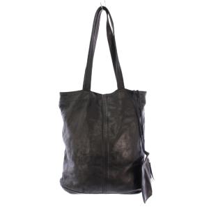 吉田カバン トートバッグ ハンドバッグ レザー 無地 ワンカラー ポーチ付き 黒 ブラック /BB