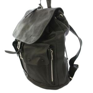 TUMI リュックサック オールレザー ワンカラー ブラック