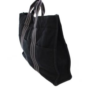 HERMES フールトゥMM トートバッグ ブラック グレー