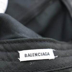 BALENCIAGA キャップ ベースボールキャップ ロゴ刺繍 F 黒 ブラック /G OH