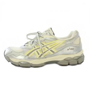 GEL-NYC ゲルNYC ローカットスニーカー シューズ 厚底 ロゴ メタリック US7 24cm シルバーカラー