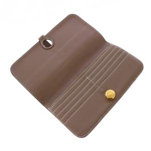 HERMES ドゴン 長財布 エトゥープ N刻印