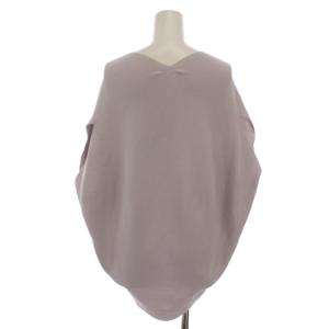 IENA 20SS コットンストレッチ コクーンVネックプルオーバー ニット ラベンダー 20080900723010