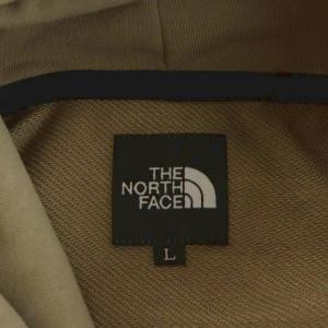 THE NORTH FACE スクエア ロゴ フーディ SQUARE LOGO HOODIE パーカー プルオーバー プリント L カーキ