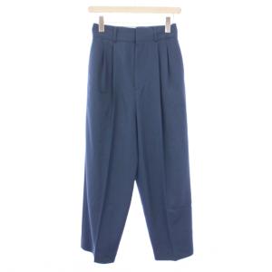 WOOL TWO TUCK PANTS ウールツータックパンツ スラックス ジップフライ ワンカラー 無地