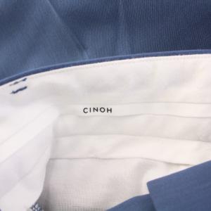 CINOH WOOL TWO TUCK PANTS ウールツータックパンツ スラックス ジップフライ ワンカラー 無地