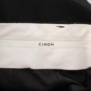 CINOH TUCK WIDE PANTS タックワイドパンツ スラックス ジップフライ ウール ワンカラー 無地