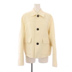 ウールカシミヤダブルフェイスショートジャケット 36 オフホワイト 7922-299-0126