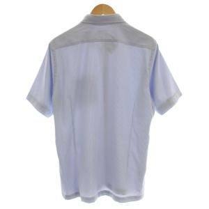 MACKINTOSH PHILOSOPHY MACKINTOSHPHILOSOPHY TROTTER シアサッカー シャツ H1M59-341-28 ストライプ 半袖 ボタンダウン 40 水色