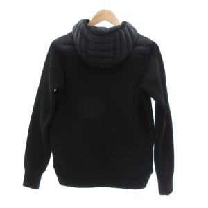 MEN'S BIGI 美品 ハイブリッドダウンパーカ ニット 2 黒 ブラック /UO