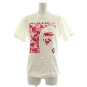 Tシャツ カットソー 半袖 ロゴ プリント TALL ピンク 白 ホワイト /AN50