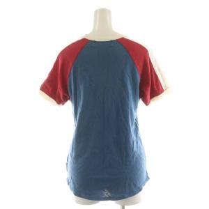 HYSTERIC GLAMOUR カットソー 半袖 ロゴ トリコロール コットン F 赤 レッド 青 ブルー 白 ホワイト 2CT-9720