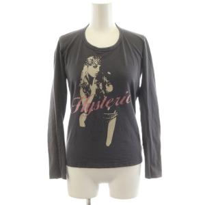 Tシャツ カットソー 長袖 ロゴ ラメ F グレー 3CL-4990 /AN51